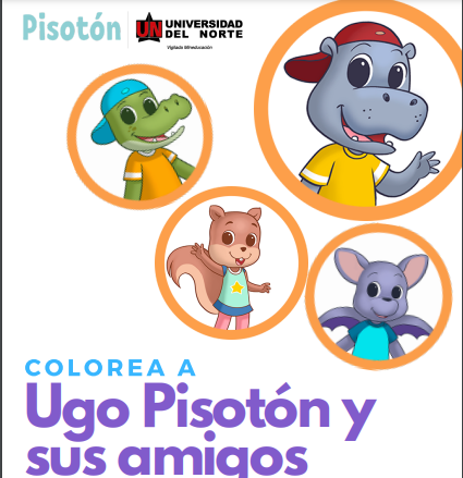 Colorea a Ugo Pisotón y sus amigos